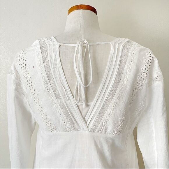 Free People White Lace midi dress Small - Picture 5 of 8